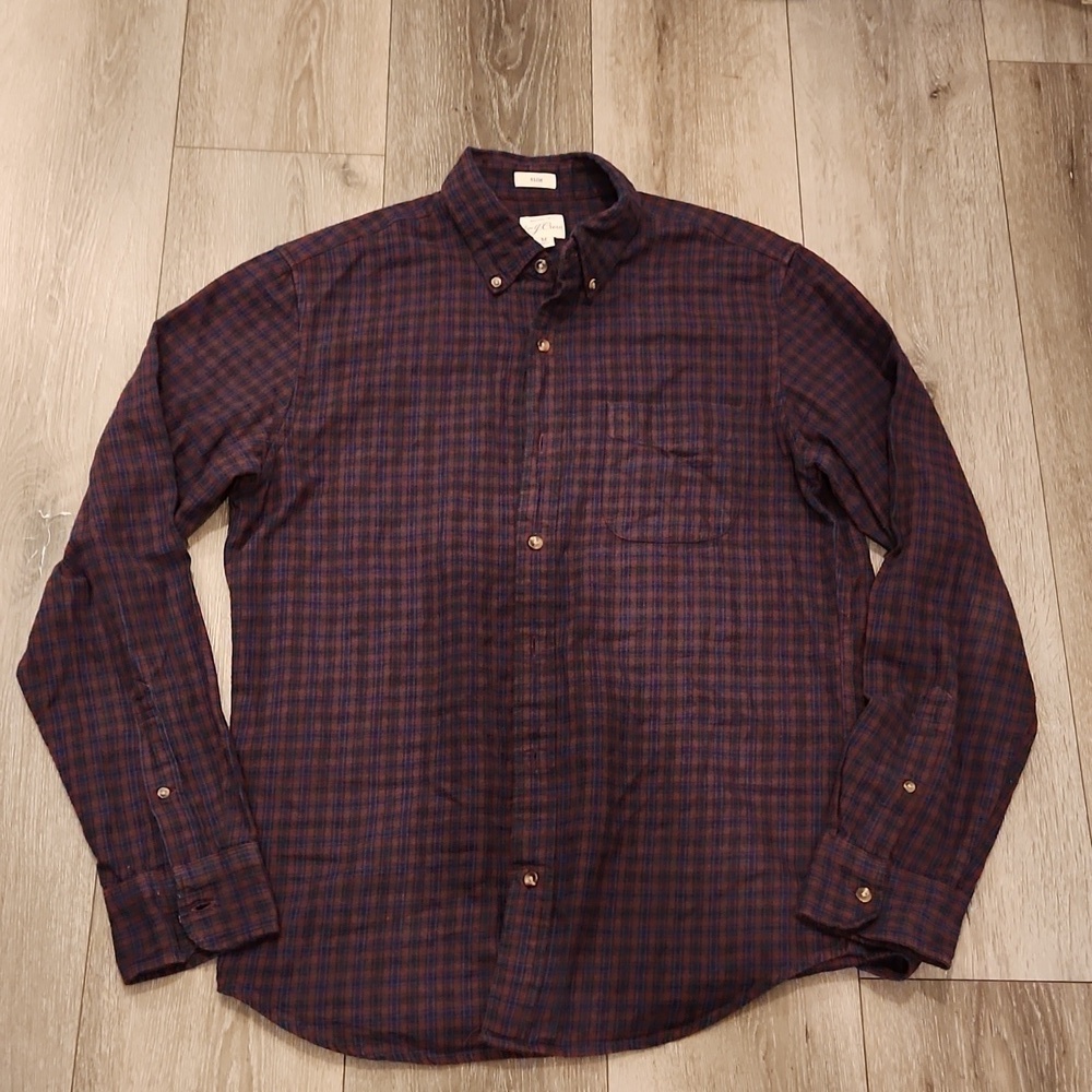 J Crew Flanel Button Up Shirt